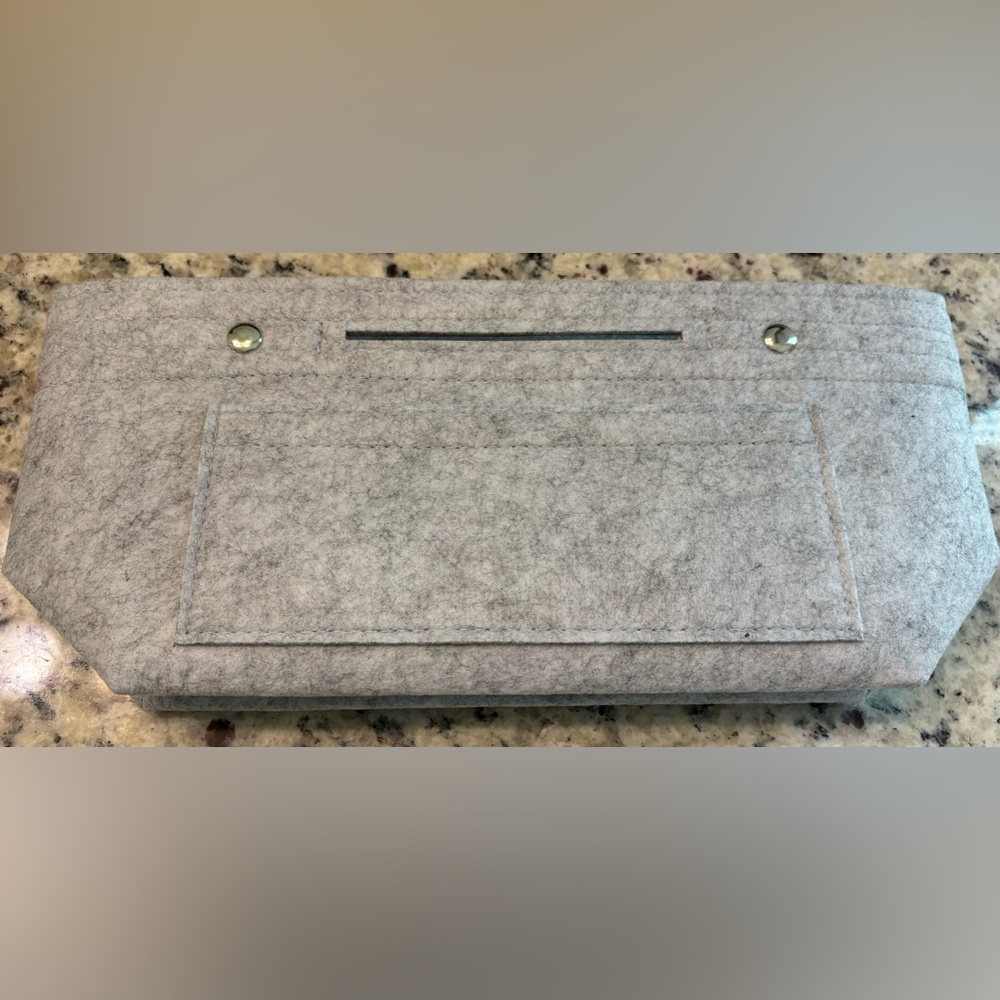 Bluish gray thick felt bag organizer - brand new